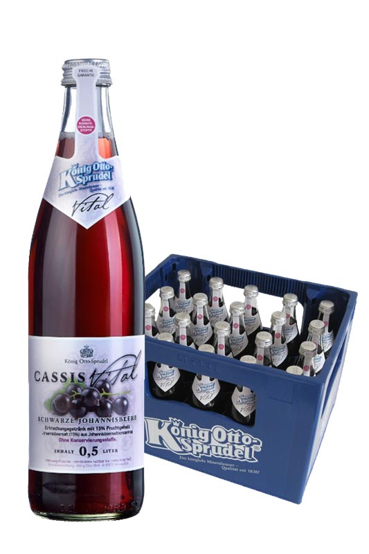 König Otto-Sprudel Cassis Vital 20x0,5l König Otto-Sprudel Cassis Vital 20x0,5l