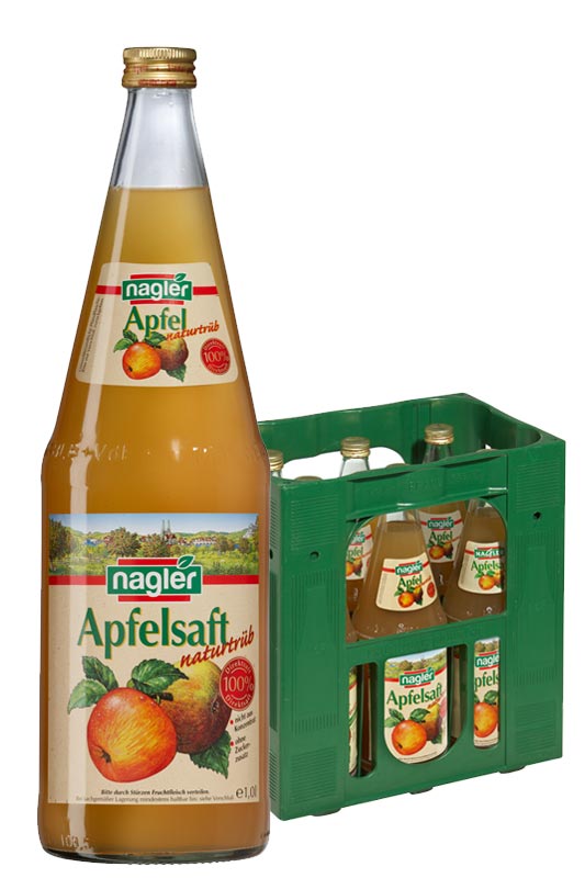 Nagler Apfelsaft naturtrüb 6x1,0l Nagler Apfelsaft naturtrüb 6x1,0l